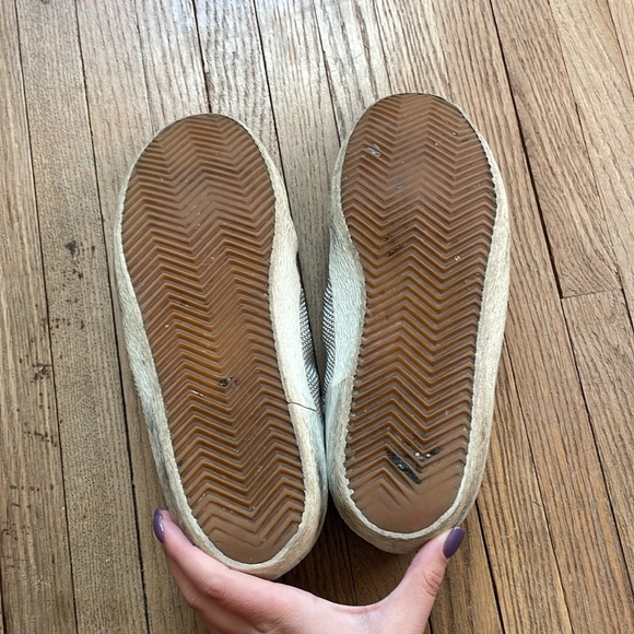 Golden Goose Superstar distressed mesh sneakers size 7.5 - Picture 9 of 11